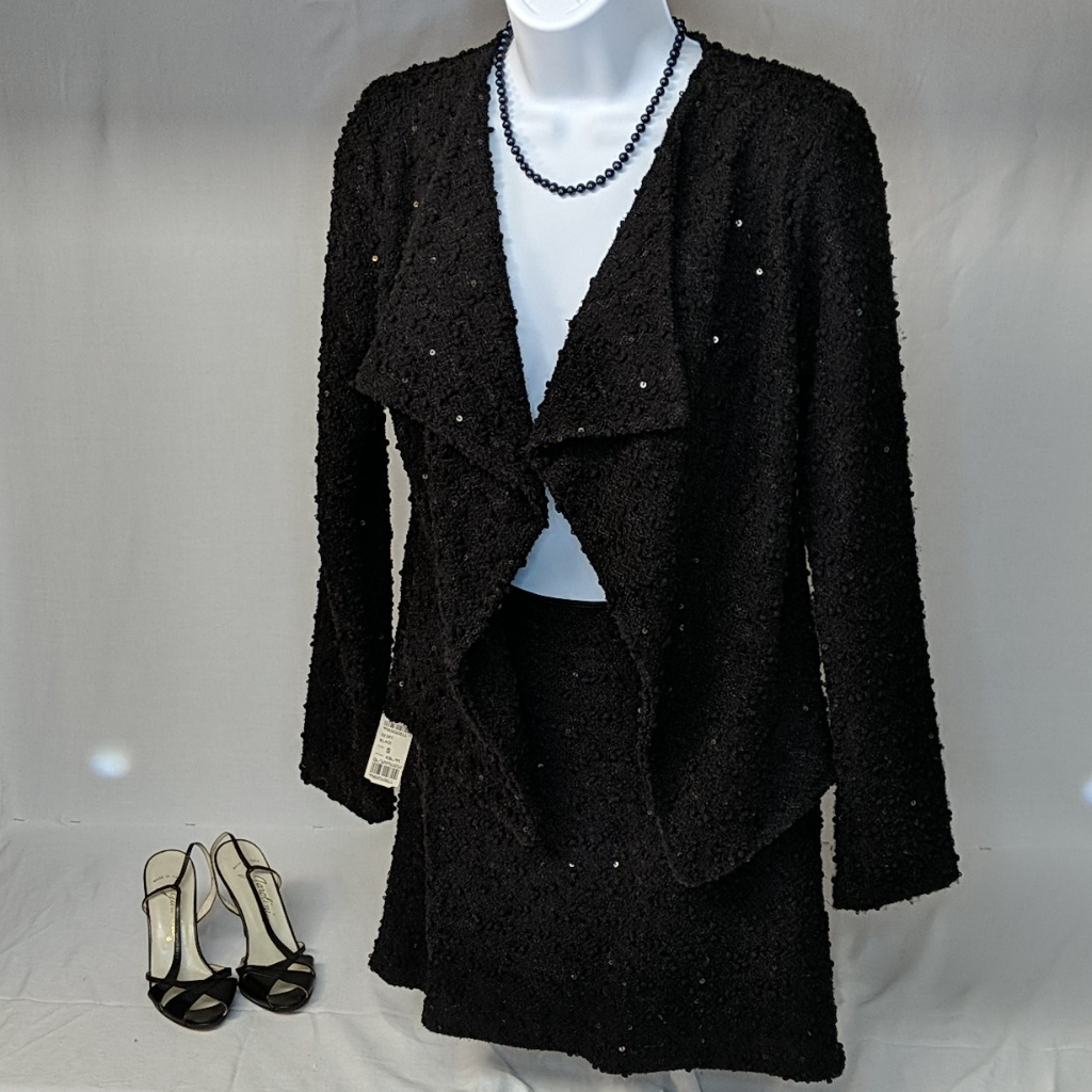Moon Collection Sequin Cardigan/Skirt